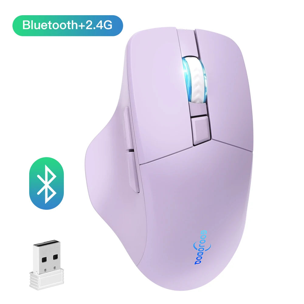 Bluetooth Wireless Ergonomic Mouse Goojodoq