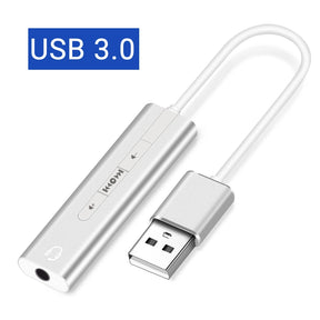 2 in 1 USB External Sound Card Goojodoq