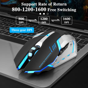 Gaming Mouse Rechargeable 2.4G Goojodoq