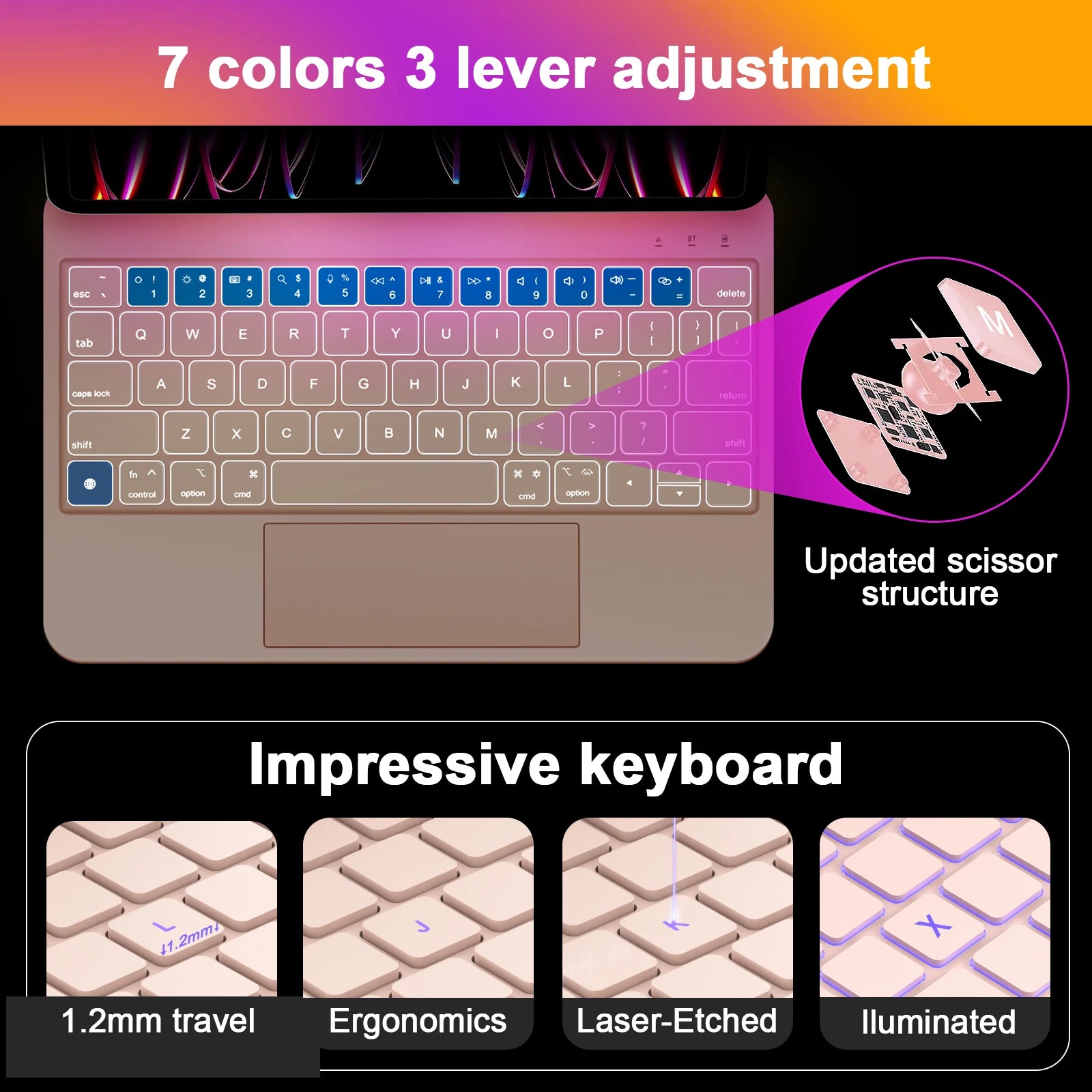 Arabic Magic Keyboard for iPad Goojodoq