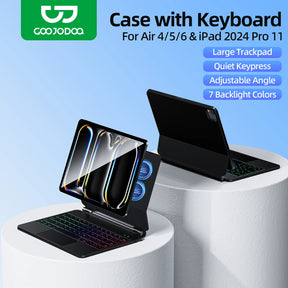 Case with Keyboard Case for iPad Goojodoq