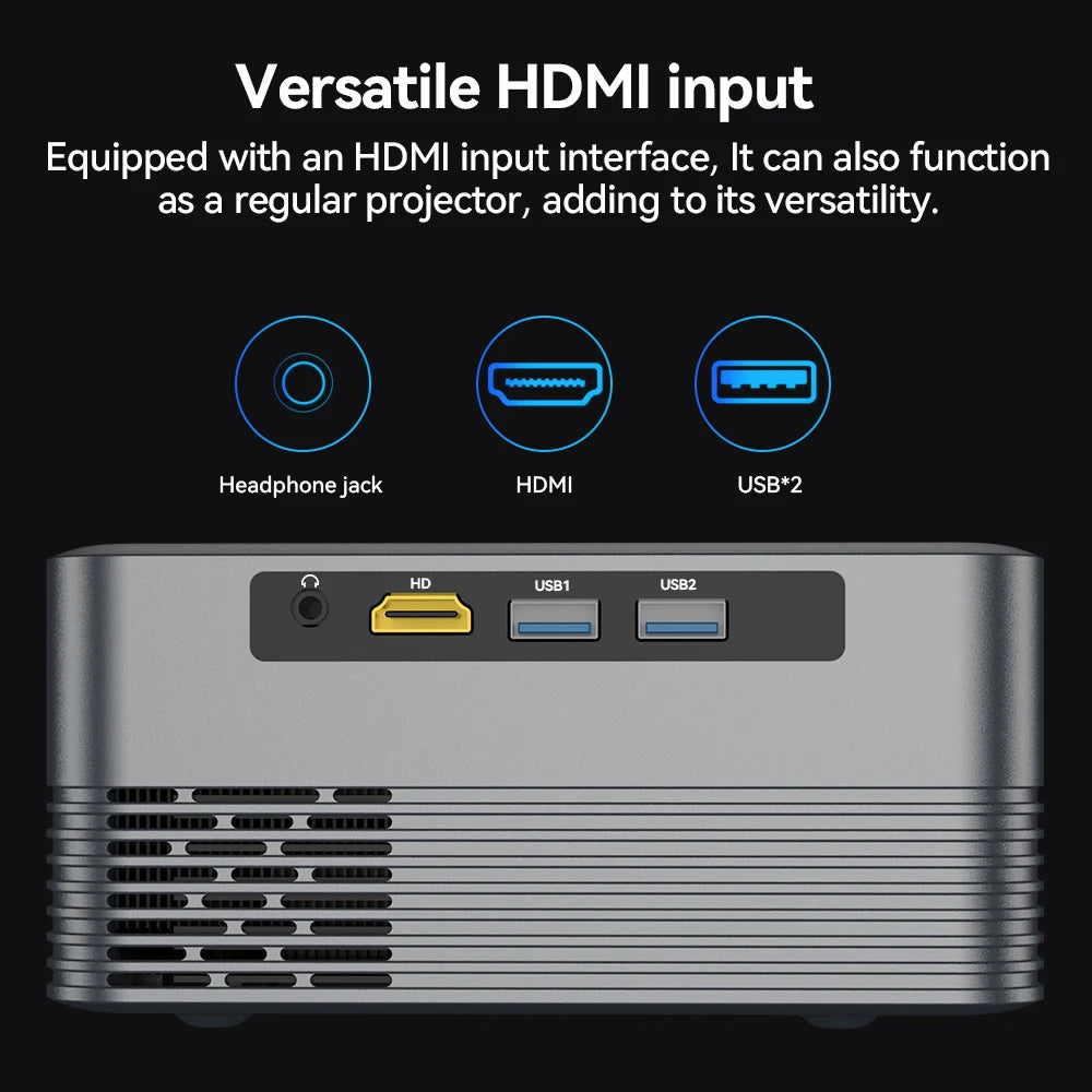 Mini H5 Projector 4K Ultra HD