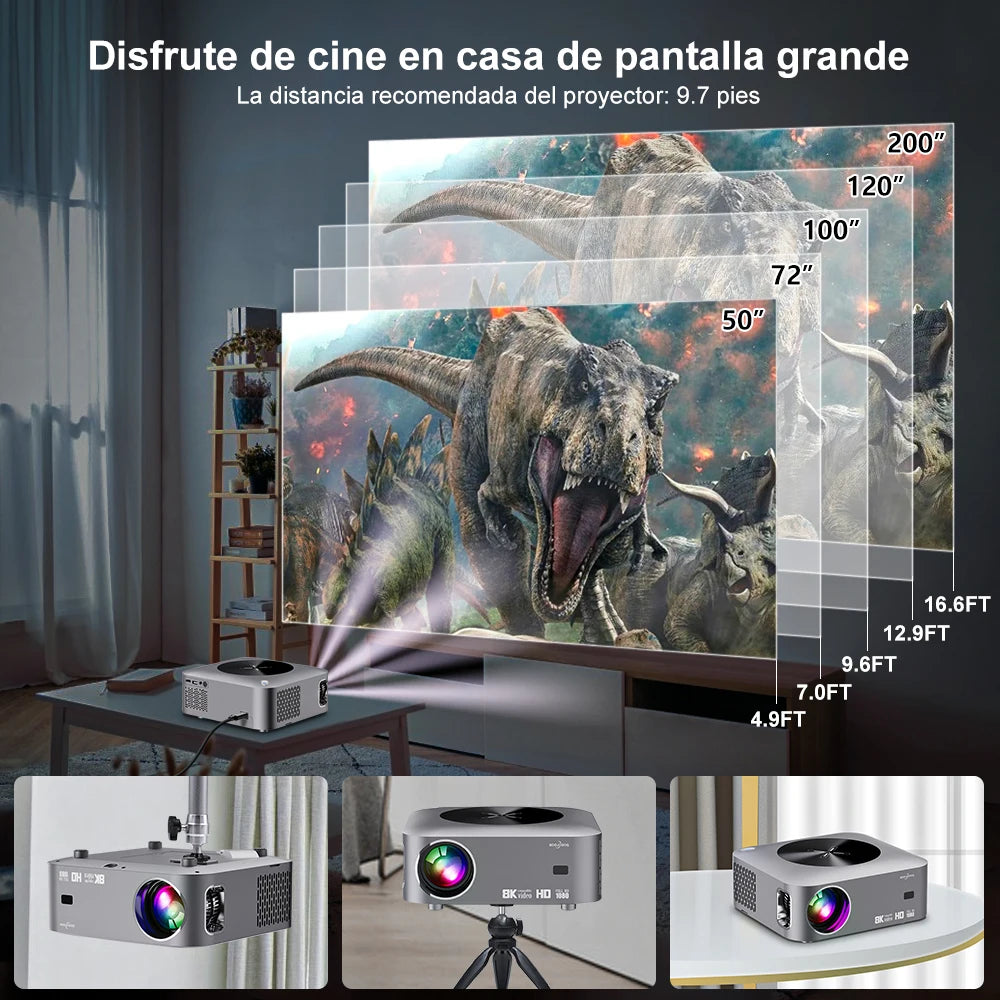 Full HD Projector 1080P Goojodoq